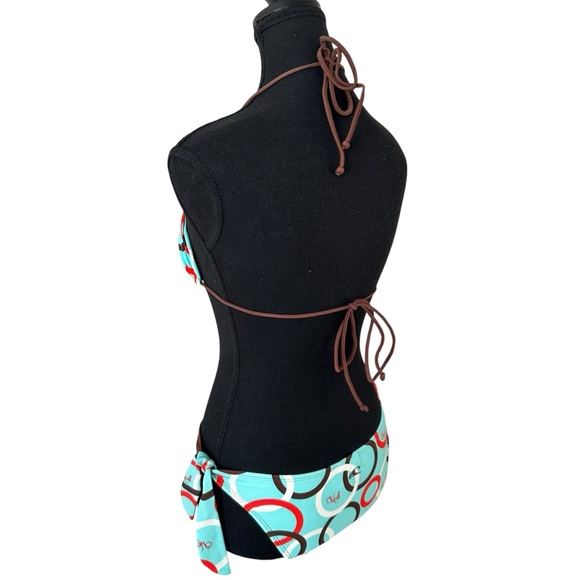 O'Neill Brown and Aqua Bikini Set size M - Picture 7 of 17